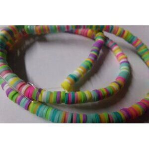 1 Strand Multicolor Heishi Polymer Clay Beads